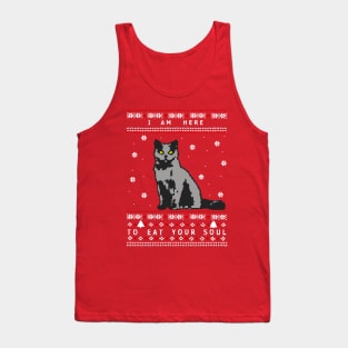 i am here to eat your soul - ugly christmas sweater Tank Top